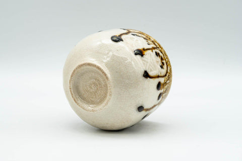 Japanese Teacup - White Honey Drip-Glazed Yunomi - 130ml - Tezumi