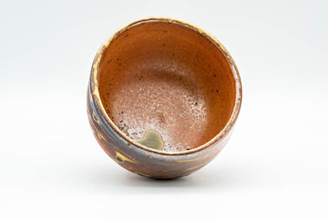 Tezumi — Japanese Teacup - Ash Green Glazed Shigaraki-yaki Yunomi - 150ml — three-quarter view