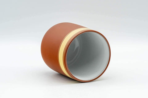 Japanese Teacups - Set of 4 Striped Tokoname-yaki Yunomi - 125ml - Tezumi