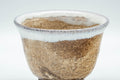 Japanese Teacup - Brown White Drip-Glazed Hagi-yaki Yunomi - 125ml - Tezumi