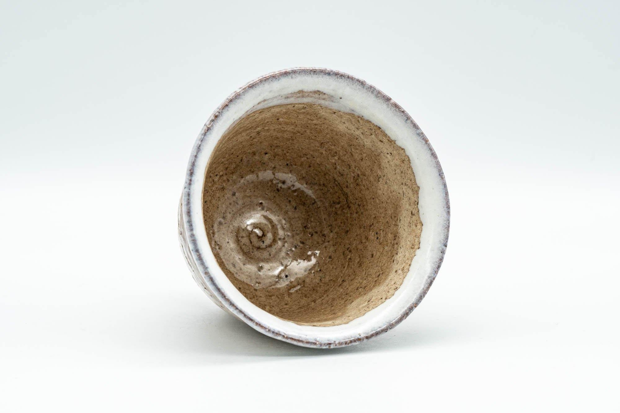 Japanese Teacup - Brown White Drip-Glazed Hagi-yaki Yunomi - 125ml - Tezumi