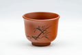 Tezumi — Japanese Teacups - Set of 4 Bamboo Spiraling Tokoname-yaki Yunomi - 100ml — front view from another angle