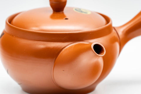 Japanese Kyusu - Engraved Bamboo Tokoname-yaki Teapot - 250ml - Tezumi