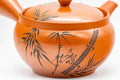 Japanese Kyusu - Engraved Bamboo Tokoname-yaki Teapot - 250ml - Tezumi