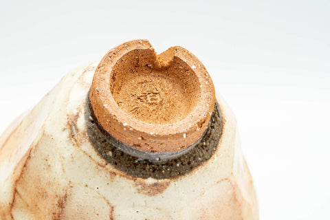 Japanese Teacups - Set of 3 Geometric Beige Glazed Hagi-yaki Yunomi - 110ml - Tezumi