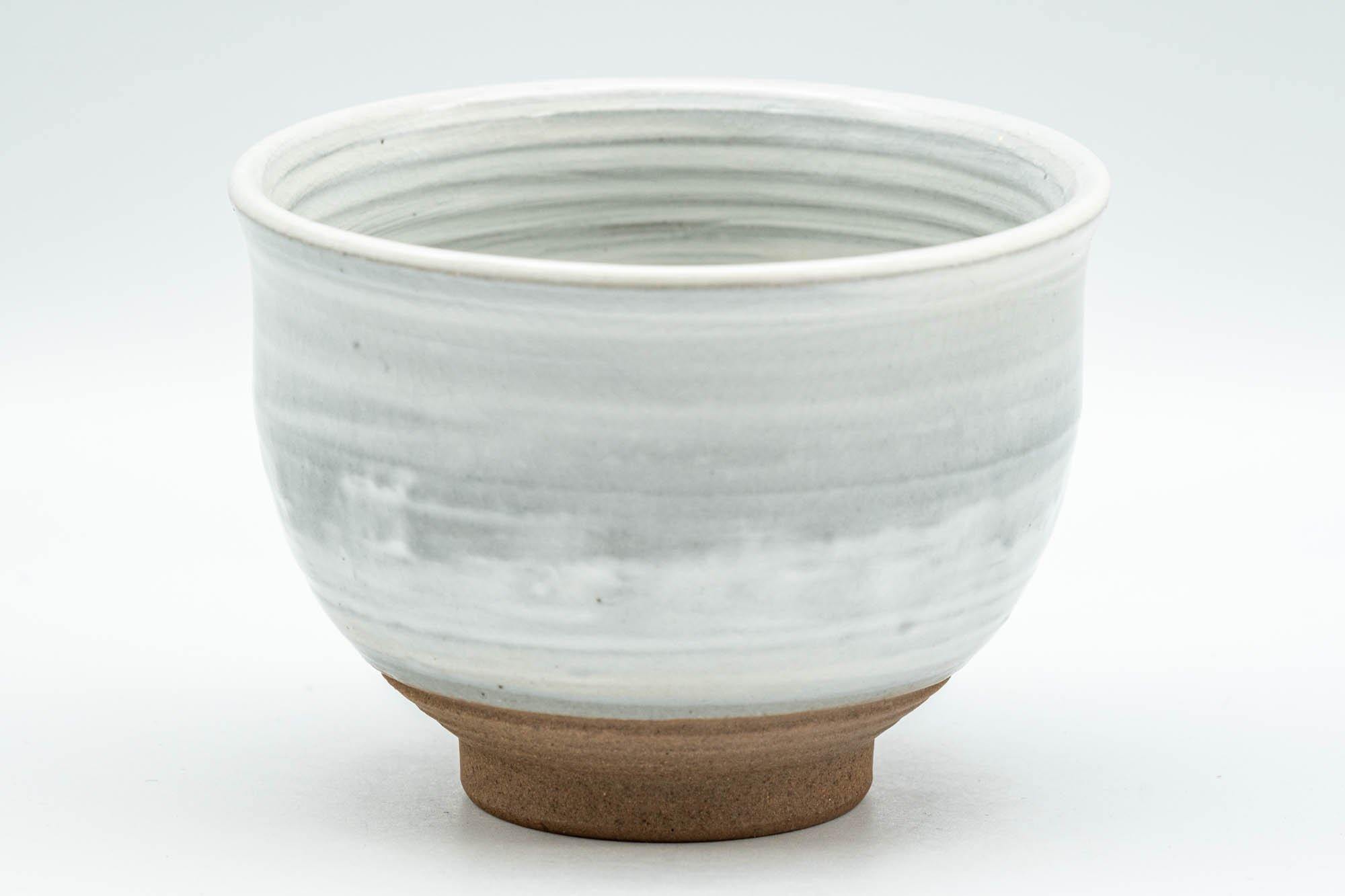 Japanese Teacups - Pair of Grey and White Glazed Spiral Yunomi - 180ml - Tezumi
