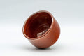 Tezumi — Japanese Teacup - Red Glazed Guinomi - 65ml — three-quarter view