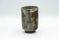 Tezumi — Japanese Teacup - Brown and Grey Patterned Yunomi - 190ml — front view from another angle