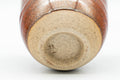 Tezumi — Japanese Teacups - Pair of Red Honey Drip-Glazed Yunomi - 90ml — tipped to show the interior