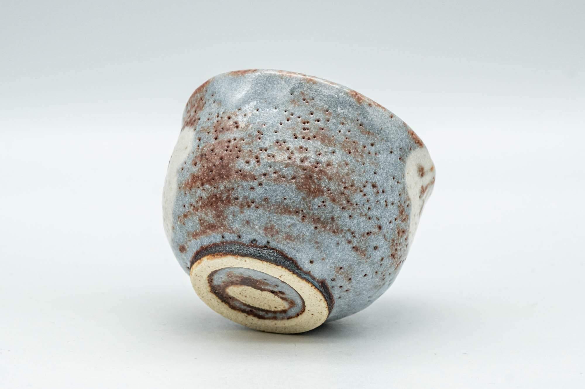 Japanese Teacup - Blossoms Blue Shino Glazed Guinomi - 60ml - Tezumi