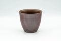 Tezumi — Japanese Teacup - Large Textured Bizen-yaki Yunomi - 230ml — front view from another angle