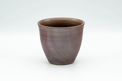 Tezumi — Japanese Teacup - Large Textured Bizen-yaki Yunomi - 230ml — front view from another angle