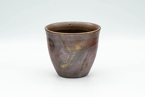 Tezumi — Japanese Teacup - Large Textured Bizen-yaki Yunomi - 230ml — front view