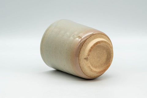 Tezumi — Japanese Teacup - Kanji Peach Hagi-yaki Yunomi - 200ml — top-down view of the interior