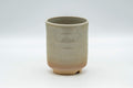 Tezumi — Japanese Teacup - Kanji Peach Hagi-yaki Yunomi - 200ml — front view from another angle
