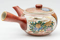 Tezumi — Japanese Tea Set - Kutani-yaki Debeso Kyusu Teapot with 5 Yunomi Teacups — closeup of the decoration