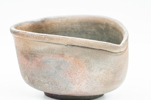 Japanese Katakuchi - Heart-shaped Bizen-yaki Water Cooler - 240ml - Tezumi