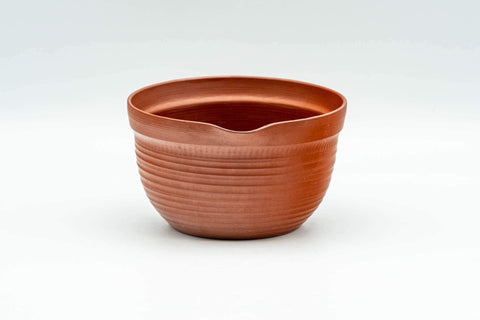 Japanese Katakuchi - Ribbed Tokoname-yaki Yuzamashi Water Cooler - 175ml - Tezumi