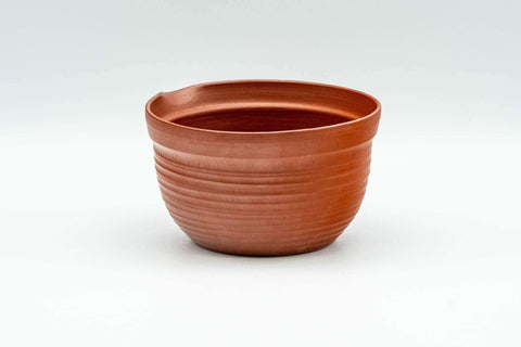 Japanese Katakuchi - Ribbed Tokoname-yaki Yuzamashi Water Cooler - 175ml - Tezumi