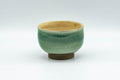 Tezumi — Japanese Teacup - Emerald Green Gold Speckled Yunomi - 80ml — front view from another angle