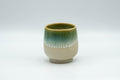 Tezumi — Japanese Teacup - Green-Blue Agano-yaki Yunomi - 100ml — front view
