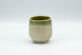 Tezumi — Japanese Teacup - Green-Blue Agano-yaki Yunomi - 100ml — front view from another angle