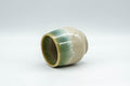 Tezumi — Japanese Teacup - Green-Blue Agano-yaki Yunomi - 100ml — three-quarter view