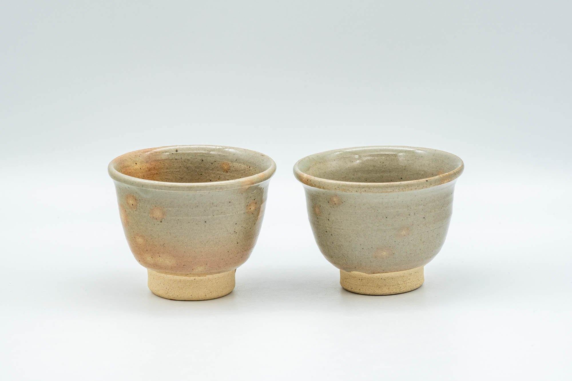 Japanese Teacups - Set of 3 Gohonte Hagi-yaki Guinomi - 50ml - Tezumi