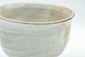 Tezumi — Japanese Teacup - Large Grey Indented Tulip Yunomi - 220ml — tipped to show the interior