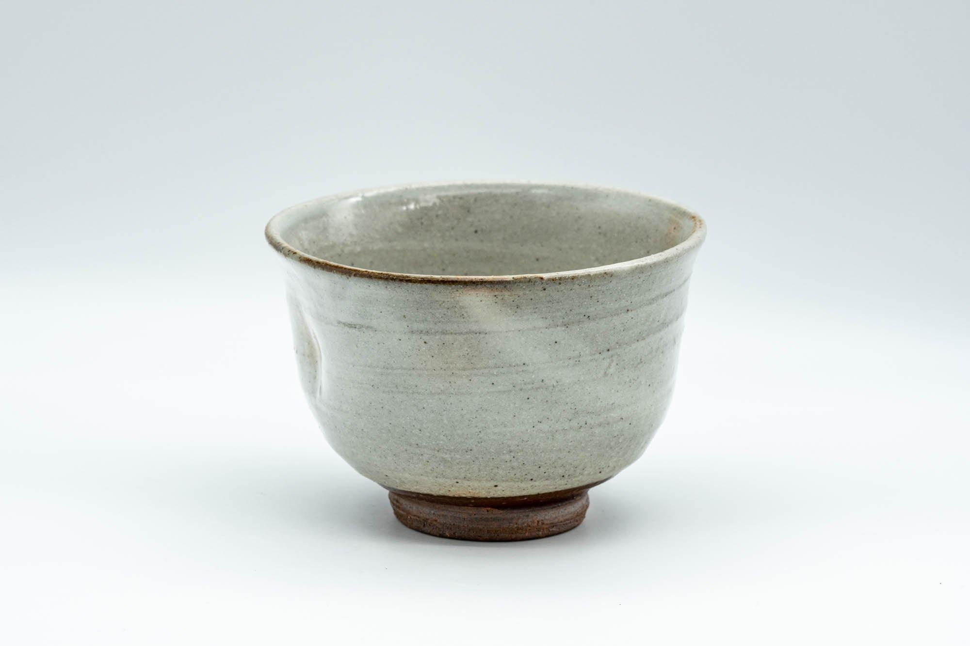 Japanese Teacup - Large Grey Indented Tulip Yunomi - 220ml - Tezumi