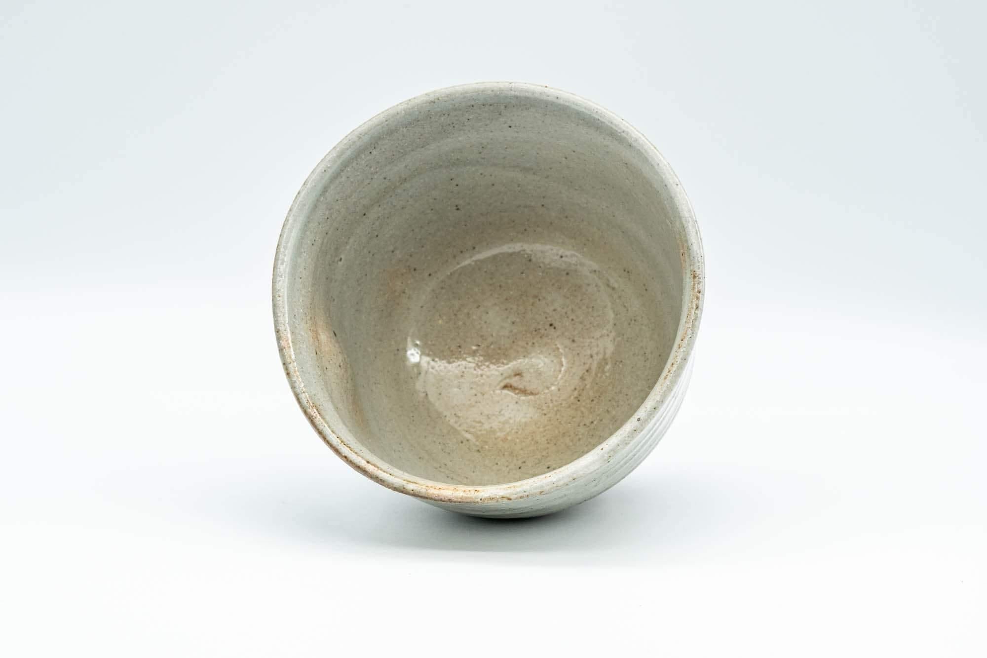 Japanese Teacup - Large Grey Indented Tulip Yunomi - 220ml - Tezumi
