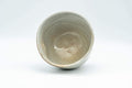 Tezumi — Japanese Teacup - Large Grey Indented Tulip Yunomi - 220ml — three-quarter view