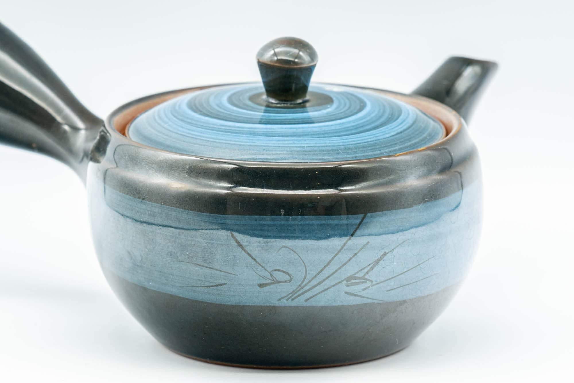 Japanese Kyusu - Blue Hakeme Mesh Teapot - 275ml - Tezumi