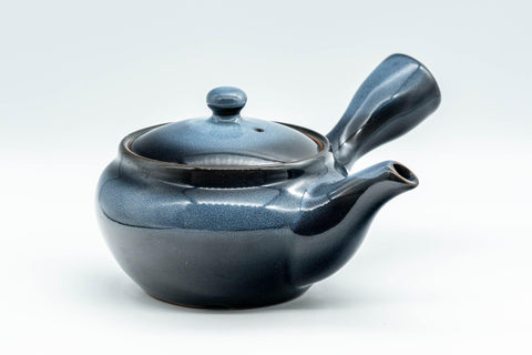Tezumi — Japanese Kyusu - Blue Gradient Mesh Filter Teapot - 340ml — three-quarter view