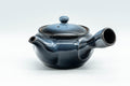 Tezumi — Japanese Kyusu - Blue Gradient Mesh Filter Teapot - 340ml — three-quarter view from the opposite side