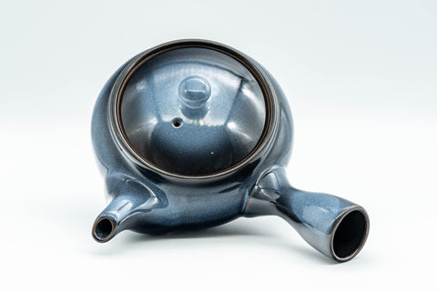 Tezumi — Japanese Kyusu - Blue Gradient Mesh Filter Teapot - 340ml — interior view showing the filter
