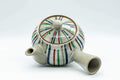 Japanese Kyusu - Multi-Colour Striped Debeso Teapot - 350ml - Tezumi