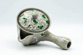 Tezumi — Japanese Kyusu - Green Vines Do-ake Teapot - 280ml — interior view showing the filter