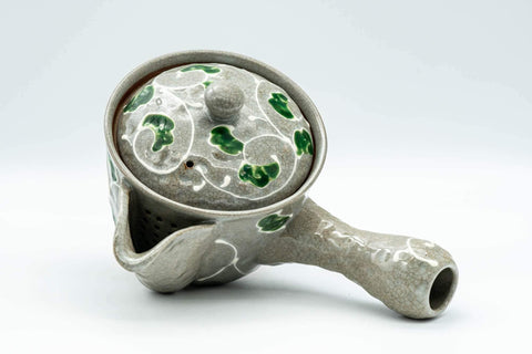 Tezumi — Japanese Kyusu - Green Vines Do-ake Teapot - 280ml — interior view showing the filter