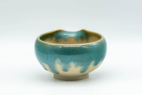 Japanese Katakuchi - Turquoise Agano-yaki Water Cooler - 125ml - Tezumi