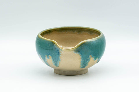 Japanese Katakuchi - Turquoise Agano-yaki Water Cooler - 125ml - Tezumi