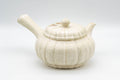 Tezumi — Japanese Kyusu - Floral Pumpkin-shaped Debeso Teapot - 300ml — side view showing the spout