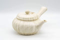 Tezumi — Japanese Kyusu - Floral Pumpkin-shaped Debeso Teapot - 300ml — three-quarter view from the opposite side