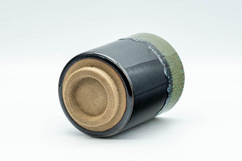 Japanese Teacup - Teal Blue Drip-Glazed Agano-yaki Yunomi - 200ml - Tezumi