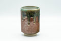 Japanese Teacup - Blue-Green Drip-Glazed Tsutsu-gata Yunomi - 150ml - Tezumi