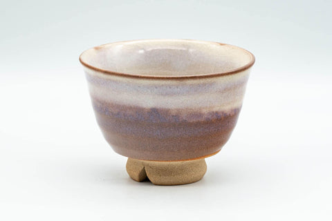 Japanese Teacup - Magenta White Drip-Glazed Hagi-yaki Yunomi - 130ml - Tezumi