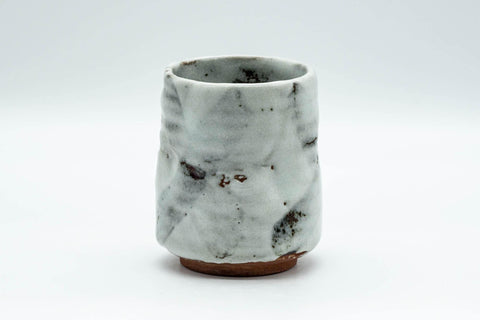Japanese Teacup - Milky White Glazed Wabi-Sabi Yunomi - 160ml - Tezumi