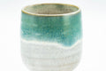 Japanese Teacup - Green Drip-Glazed Agano-yaki Yunomi - 100ml - Tezumi