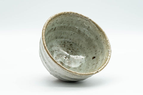 Tezumi — Japanese Teacup - Grey Stoneware Wabi-Sabi Yunomi - 150ml — three-quarter view