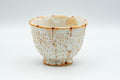 Japanese Teacup - Orange and White Shino Glazed Yunomi - 150ml - Tezumi
